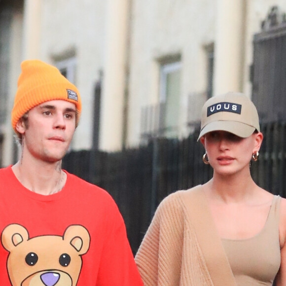 Justin Bieber et sa femme Hailey Baldwin Bieber sont allés faire un spa à Los Angeles, le 17 février 2020