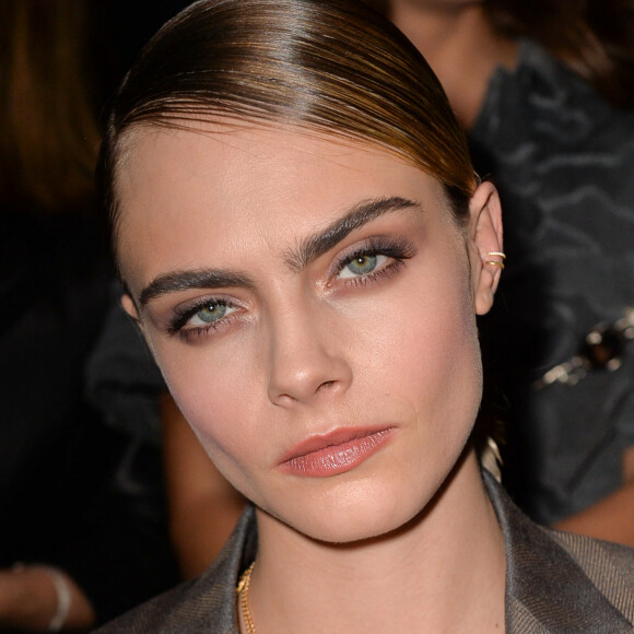 Cara Delevingne - Front row du défilé de mode Homme automne-hiver 2020/2021 " Dior Homme " lors de la fashion week à Paris. Le 17 janvier 2020 © Veeren - Christophe Clovis / Bestimage