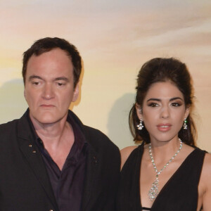 Quentin Tarantino et sa femme Daniella Pick au photocall lors de la première du film "Once Upon A Time in Hollywood" à Rome.