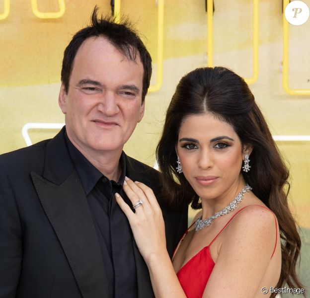 Quentin Tarantino et sa femme Daniella Pick - Avant-première du film "Once Upon a Time in Hollywood" au Odeon Leicester Square à Londres, le 30 juillet 2019.