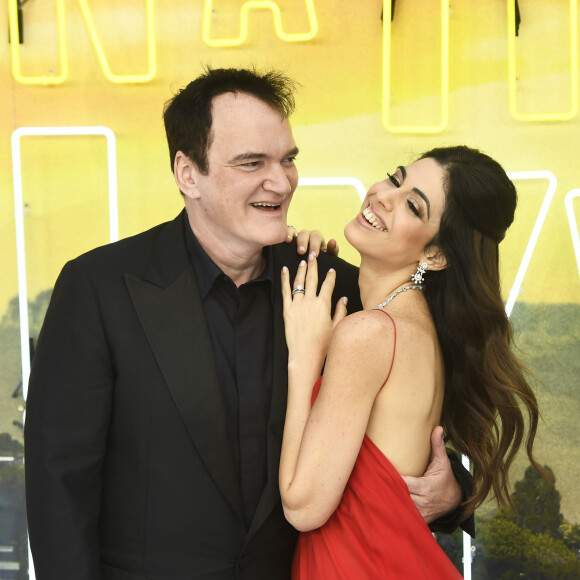 Quentin Tarantino et sa femme Daniella Pick - Avant-première du film "Once Upon a Time in Hollywood" au Odeon Leicester Square à Londres, le 30 juillet 2019.