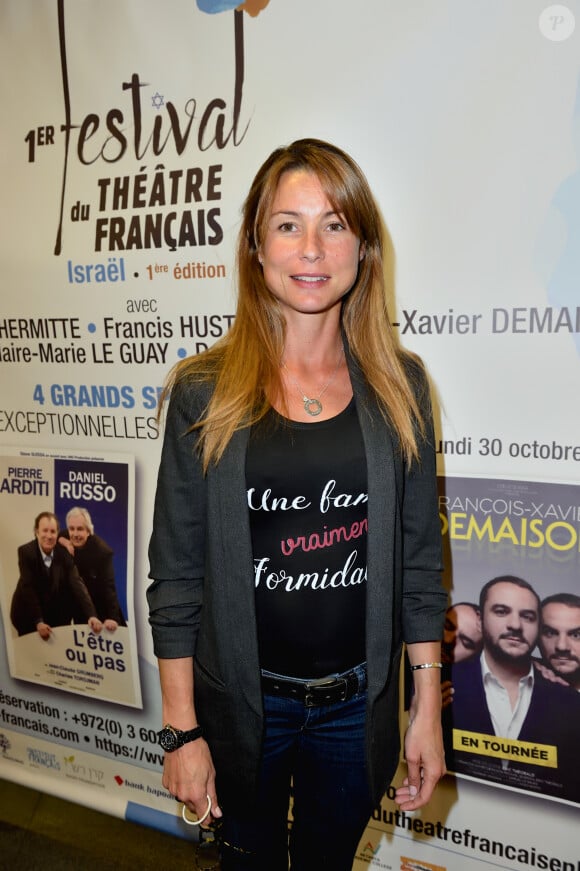 Exclusif - Jennifer Lauret lors du premier festival de théâtre français en Israël au théâtre Beit Ha Khayal à Tel Aviv le 22 octobre 2017. © Erez Lichtfeld / Bestimage