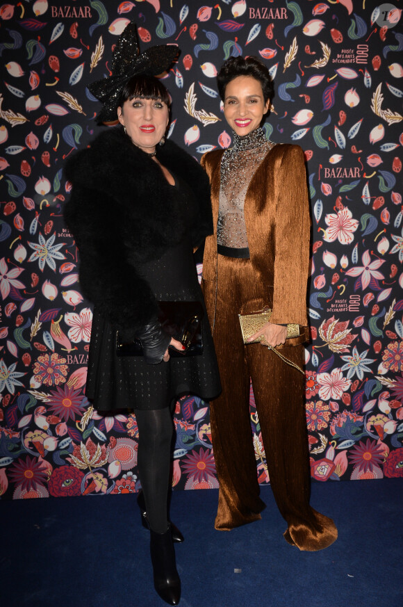 Rossy de Palma et Farida Khelfa assistent à la soirée de gala du Musée des Arts Décoratifs, avec Harper's Bazaar. Paris, le 26 février 2020. © Veeren Ramsamy / Bestimage