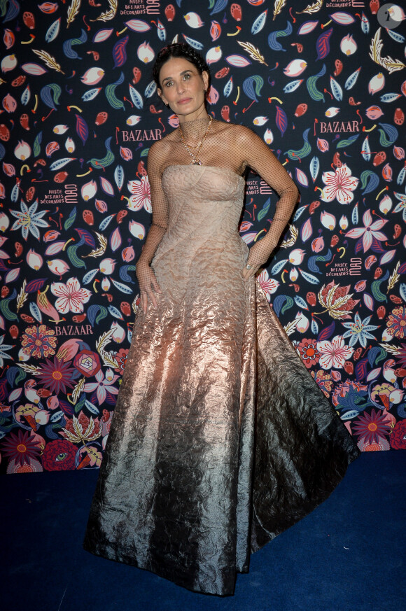 Demi Moore assiste à la soirée de gala du Musée des Arts Décoratifs, avec Harper's Bazaar. Paris, le 26 février 2020. © Veeren Ramsamy / Bestimage