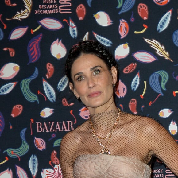 Demi Moore assiste à la soirée de gala du Musée des Arts Décoratifs, avec Harper's Bazaar. Paris, le 26 février 2020. © Veeren Ramsamy / Bestimage