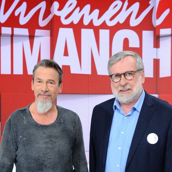 Exclusif - Florent Pagny et Patrice Blanc - Enregistrement de l'émission "Vivement Dimanche" présentée par M.Drucker et diffusée le 1er mars 2020 sur France 2. Le 19 février 2020 © Guillaume Gaffiot / Bestimage