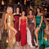 Khloé Kardashian, Kendall Jenner, Kourtney Kardashian, Kim Kardashian et Kylie Jenner ont assisté à la soirée du réveillon de Noël des Kardashian, chez Kourtney Kardashian. Los Angeles, le 24 décembre 2019.