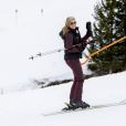 La reine Maxima des Pays-Bas sur les pistes lors de la séance photo avec la presse à l'occasion des vacances de la famille royale aux sports d'hiver à Lech, Autriche, le 25 février 2020.