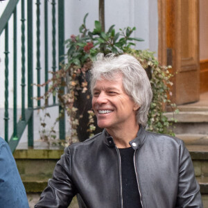 Jon Bon Jovi et le prince Harry enregistrent une chanson avec la chorale des Jeux Invictus, aux studios Abbey Road. Londres, le 28 février 2020.