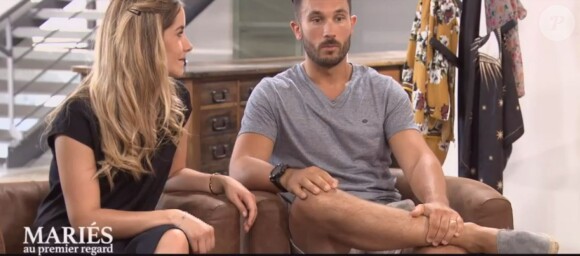 Elodie et Joachim dans "Mariés au premier regard 2020", le 2 mars, sur M6