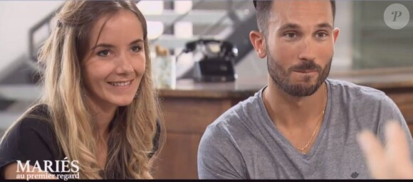 Elodie et Joachim dans "Mariés au premier regard 2020", le 2 mars, sur M6