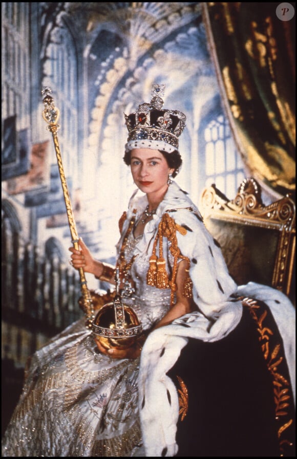 Portrait de la reine Elizabeth en 1953.