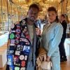 Black M et son épouse Léa Djadja ont assisté au défilé Stella McCartney, collection automne-hiver 2020-2021, à l'Opéra Garnier. Paris, le 2 mars 2020.