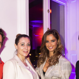 Cyril Lecomte, Magali Berdah, Malika Ménard (Miss France 2010) et Brahim Zaibat lors du lancement de l'émission de téléréalité Love Island présentée par N.Benattia sur Amazon Prime à Paris, France, le 2 mars 2020. © Jack Tribeca/Bestimage