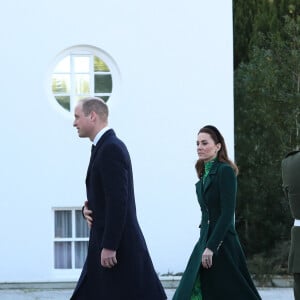 Kate Middleton et le prince William à la résidence présidentielle à Dublin, en République d'Irlande, le 3 mars 2020.