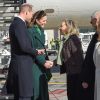 Kate Middleton et le prince William à l'aéroport de Dublin, en République d'Irlande, le 3 mars 2020.