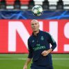 L'entraineur du Real Madrid Zinédine Zidane lors d'un entraînement de l'équipe du Real Madrid au Parc des Princes avant le match UEFA Ligue des Champions contre le Paris Saint-Germain à Paris, France, le 17 septembre 2019. © Lionel Urman/Bestimage