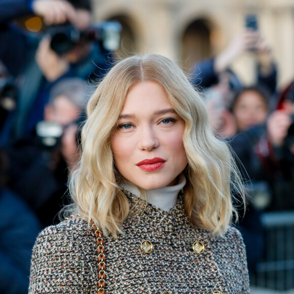 Léa Seydoux - Arrivées au défilé Louis Vuitton collection prêt-à-porter Automne/Hiver 2020-2021 lors de la Fashion Week à Paris le 3 mars 2020. © Christophe Clovis - Veeren Ramsamy / Bestimage