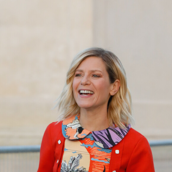 Marina Foïs - Arrivées au défilé Louis Vuitton collection prêt-à-porter Automne/Hiver 2020-2021 lors de la Fashion Week à Paris le 3 mars 2020. © Christophe Clovis - Veeren Ramsamy / Bestimage