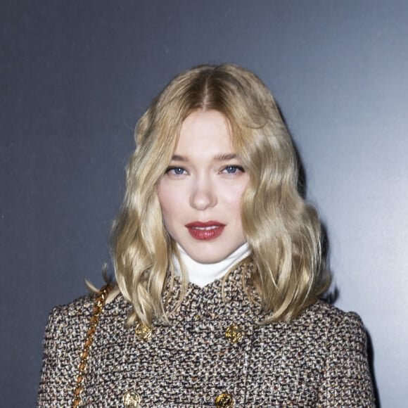 Léa Seydoux au photocall du défilé Louis Vuitton collection prêt-à-porter Automne/Hiver 2020-2021 lors de la Fashion Week à Paris le 3 mars 2020. © Olivier Borde / Bestimage