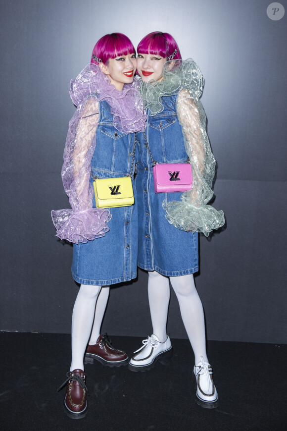Amiaya au photocall du défilé Louis Vuitton collection prêt-à-porter Automne/Hiver 2020-2021 lors de la Fashion Week à Paris le 3 mars 2020. © Olivier Borde / Bestimage