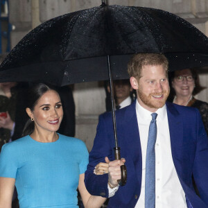 Le prince Harry, duc de Sussex, et Meghan Markle, duchesse de Sussex arrivent à la cérémonie des Endeavour Fund Awards à Londres le 5 mars 2020.