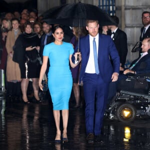 Le prince Harry, duc de Sussex, et Meghan Markle, duchesse de Sussex, arrivent à la cérémonie des Endeavour Fund Awards à Londres le 5 mars 2020.