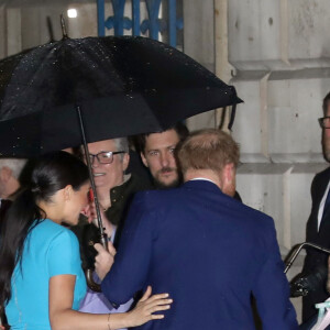 Le prince Harry, duc de Sussex, et Meghan Markle, duchesse de Sussex, arrivent à la cérémonie des Endeavour Fund Awards à Londres le 5 mars 2020.