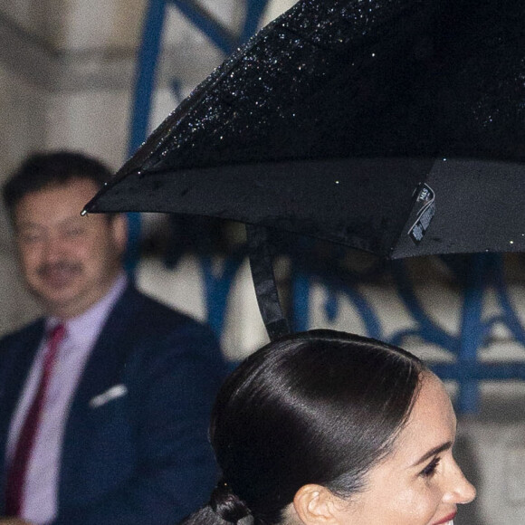 Le prince Harry, duc de Sussex, et Meghan Markle, duchesse de Sussex arrivent à la cérémonie des Endeavour Fund Awards à Londres le 5 mars 2020.