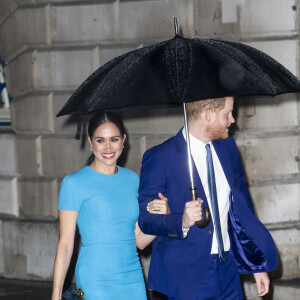 Le prince Harry, duc de Sussex, et Meghan Markle, duchesse de Sussex arrivent à la cérémonie des Endeavour Fund Awards à Londres le 5 mars 2020.