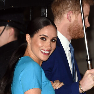 Le prince Harry, duc de Sussex, et Meghan Markle, duchesse de Sussex arrivent à la cérémonie des Endeavour Fund Awards à Londres le 5 mars 2020.