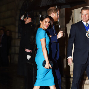 Le prince Harry, duc de Sussex, et Meghan Markle, duchesse de Sussex arrivent à la cérémonie des Endeavour Fund Awards à Londres le 5 mars 2020.