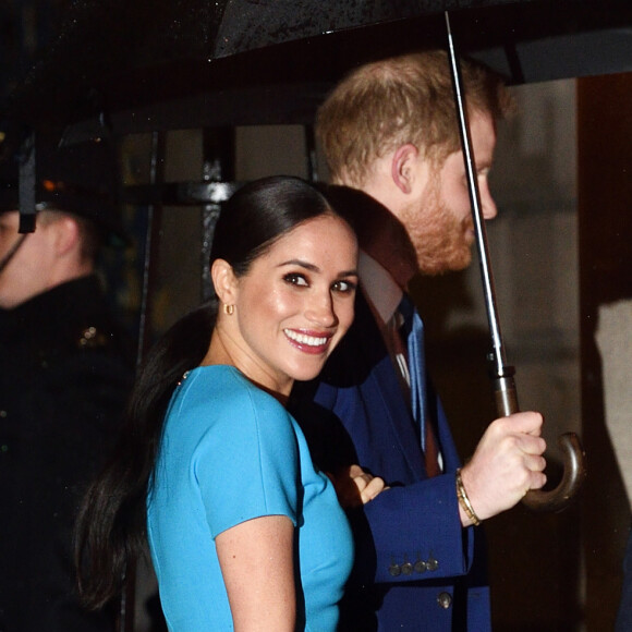 Le prince Harry, duc de Sussex, et Meghan Markle, duchesse de Sussex arrivent à la cérémonie des Endeavour Fund Awards à Londres le 5 mars 2020.