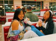 Jade Hallyday : Soirée fast food avec sa soeur Joy à Los Angeles