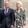 Passation de pouvoir entre François de Rugy, ministre démissionnaire de la Transition Ecologique et Solidaire et Elisabeth Borne, nouvelle ministre de la Transition écologique et solidaire, chargée des Transports et sa femme Séverine Servat. Le 17 juillet 2019 à Paris. © Stéphane Lemouton / Bestimage