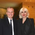 François de Rugy, ministre de la Transition Ecologique et Solidaire et sa femme Severine Servat lors du 34ème dîner du Conseil représentatif des institutions juives de France (CRIF) au Carrousel du Louvre à Paris, FRance, le 20 février 2019. © Erez Lichtfeld/Bestimage