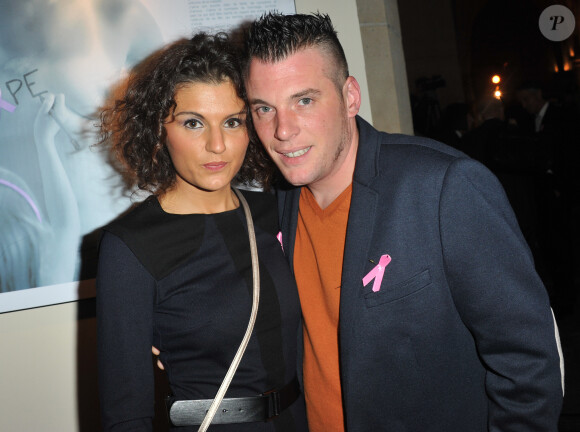 Norbert Tarayre (Top Chef 3) et sa femme Amandine - Soiree "Octobre Rose" organisée par Estee Lauder pour l'association "Le Cancer du Sein, Parlons-en !" a la Conciergerie a Paris, le 30 septembre 2013.
