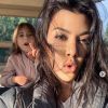 Kourtney Kardashian et sa fille Penelope. Janvier 2020.