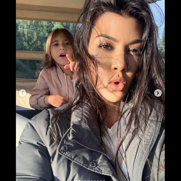 Kourtney Kardashian et sa fille Penelope. Janvier 2020.