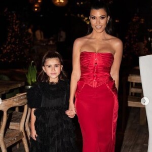 Kourtney Kardashian et sa fille Penelope. Décembre 2019.
