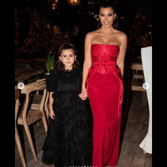 Kourtney Kardashian et sa fille Penelope. Décembre 2019.