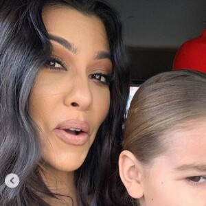 Kourtney Kardashian et son fils Reign. Décembre 2019.