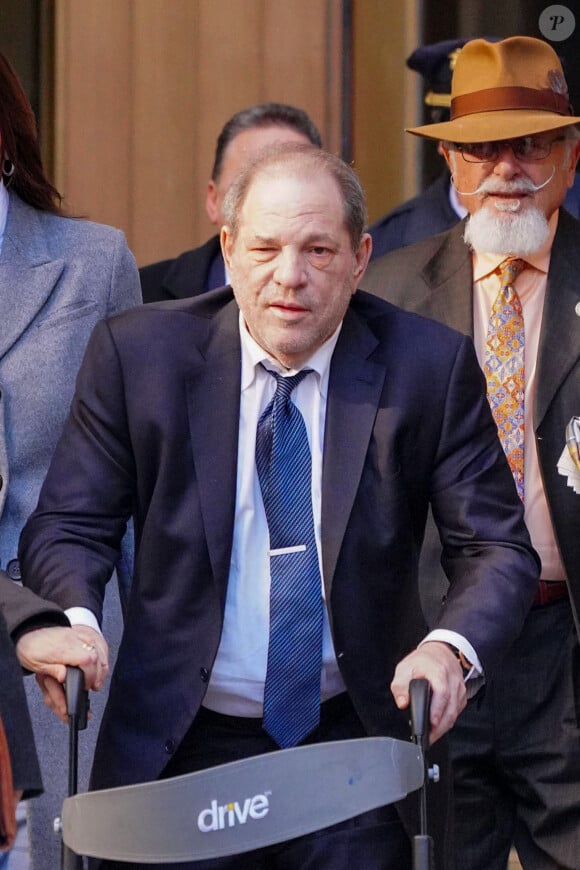 Harvey Weinstein à la sortie du tribunal de New York le 21 février 2020.