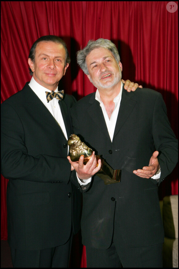 Roland Giraud et Didier Bezace, Molière du metteur en scène pour "La version de Browing. 19e cérémonie des Molières le 9 mai 2005.
