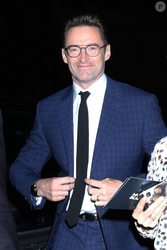 Hugh Jackman - Les célébrités arrivent à la soirée "Montblanc MB 01 Smart Headphones & Summit 2+" au World of Mcintosh Townhouse à New York, le 10 mars 2020.