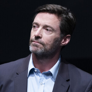 Hugh Jackman lors de la Conférence de presse "Objectif global en direct: le rêve possible", dans la salle de spectacle St. Ann's Warehouse à New York, le 26 septembre 2019.