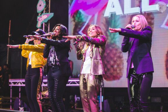 Le groupe All Saints (Melanie Blatt, Shaznay Lewis, Nicole Appleton et Natalie Appleton) en concert au "Mighty Hoopla Festival" à Londres, le 4 juin 2017. © Myles Wright via Zuma Press/Bestimage