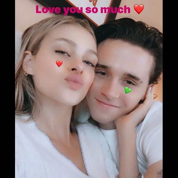 Brooklyn Beckham et Nicola Ann Peltz en vacances. Mars 2020.