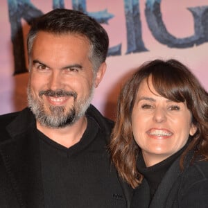 Maxime Chattam et sa femme Faustine Bollaert - Projection exceptionelle de "La Reine des Neiges 2 " au Grand Rex à Paris le 13 novembre 2019. © Veeren Ramsamy/Bestimag