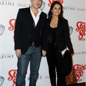 Faustine Bollaert et son mari Maxime Chattam - Avant-premiere du film "Stars 80" au Grand Rex a Paris le 19 octobre 2012
